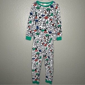 Gymboree Gymmies pajamas pjs monster space randomness size 7